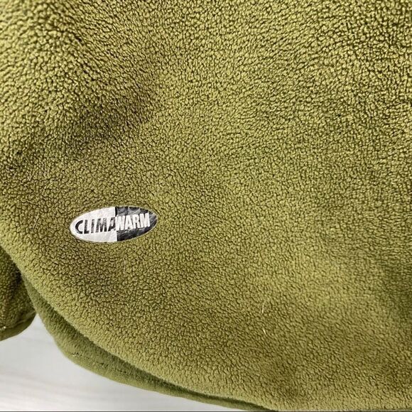 Adidas Men's Climawarm Olive Fleece Pullover size Small - Picture 3 of 7